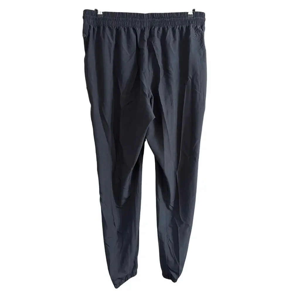 Adidas Men's Aeroready Basketball Pants Snap Black White Size 2XL 2X New